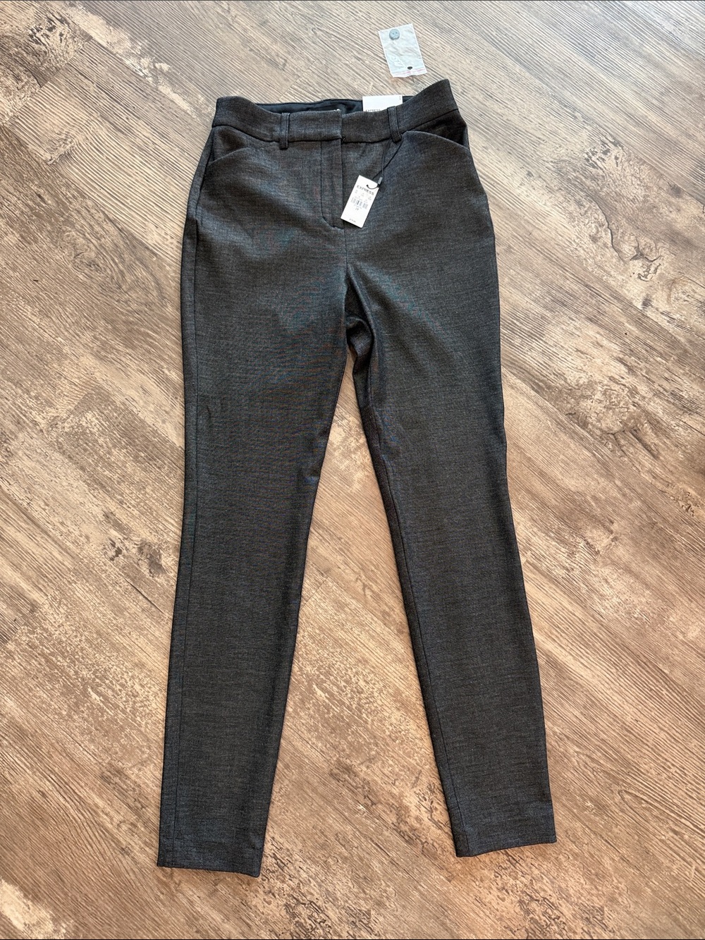 Express Women's Skinny Stretch High Rise in Charcoal Gray